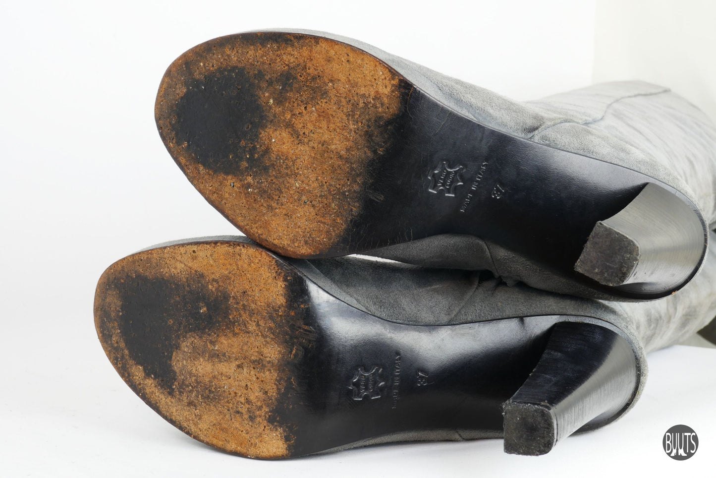 BUUTS La Voglia Overknees Wildleder grau 221017-10