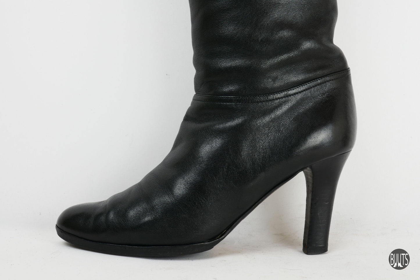 BUUTS Jimmy Choo Overknees Leder schwarz 221019-10
