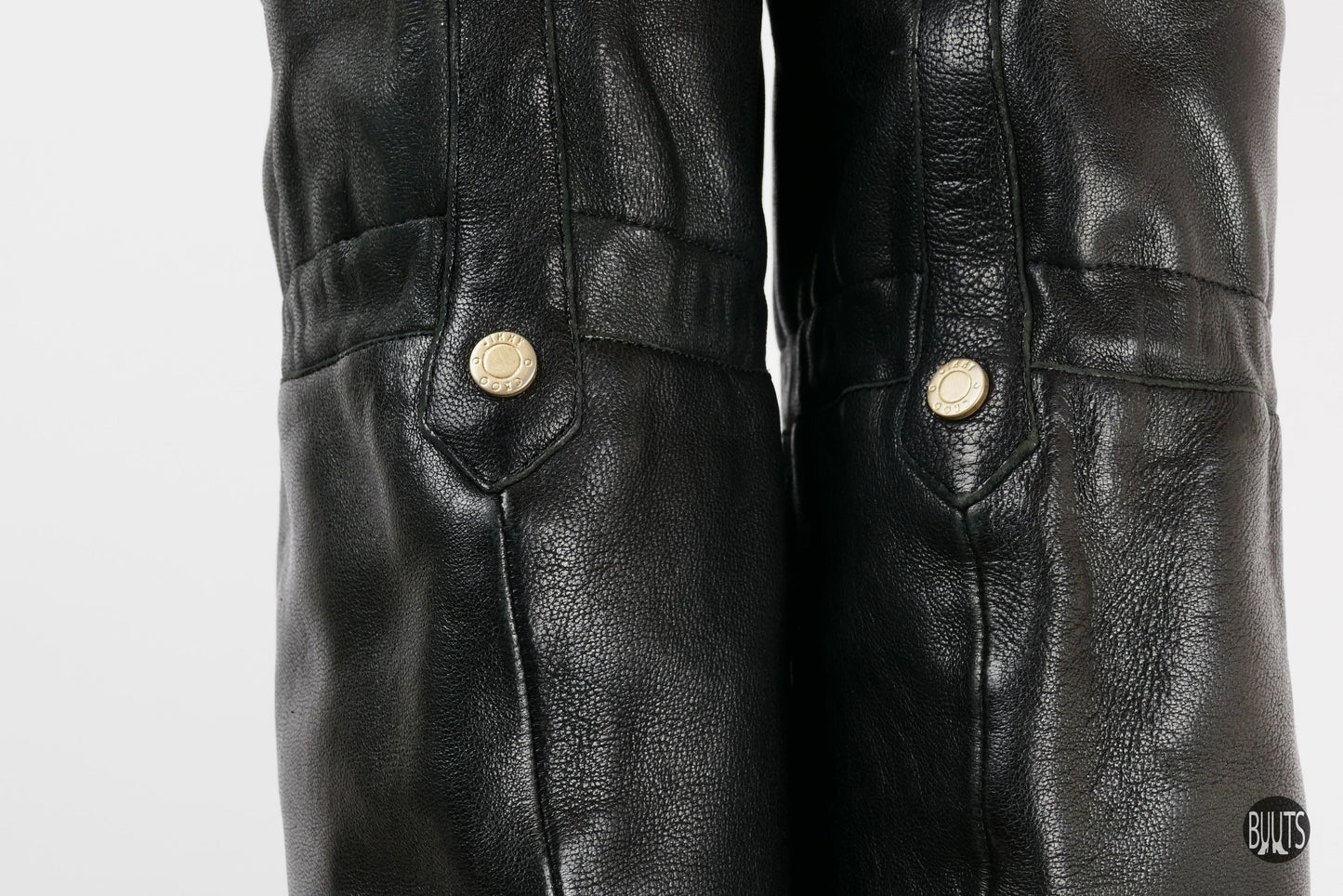BUUTS Jimmy Choo Overknees Leder schwarz 221019-9