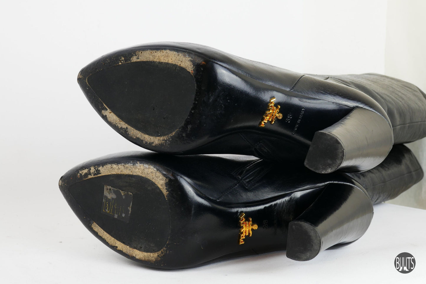 BUUTS Prada Stiefel Leder schwarz 221021-11