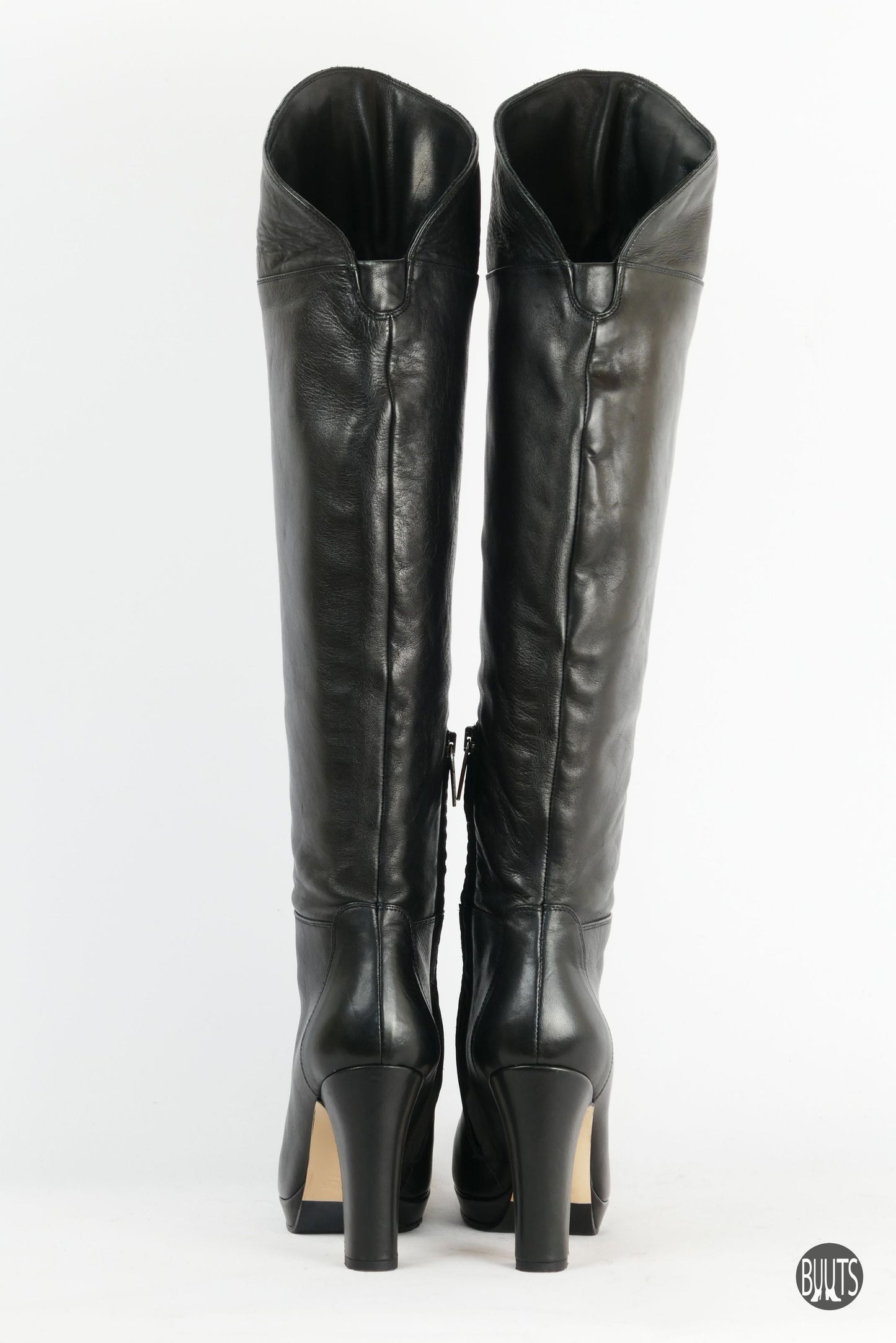 BUUTS Max Mara Stiefel Leder schwarz 221025-6