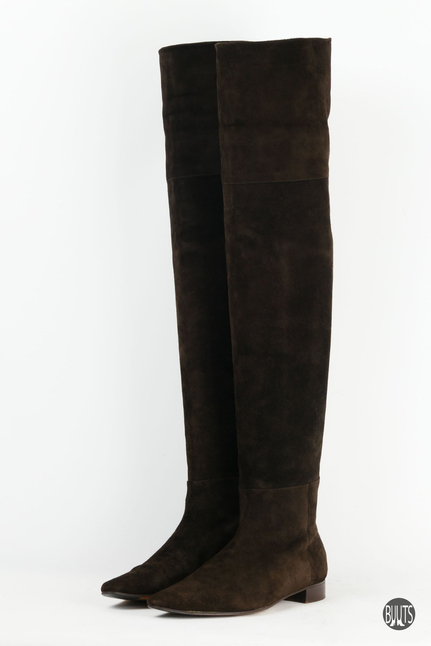 BUUTS Unützer Overknees Wildleder dunkelbraun 221034-2