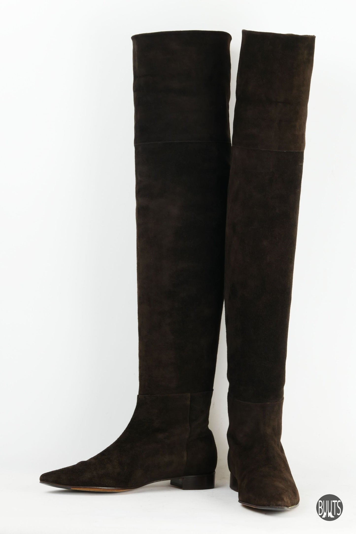BUUTS Unützer Overknees Wildleder dunkelbraun 221034-4