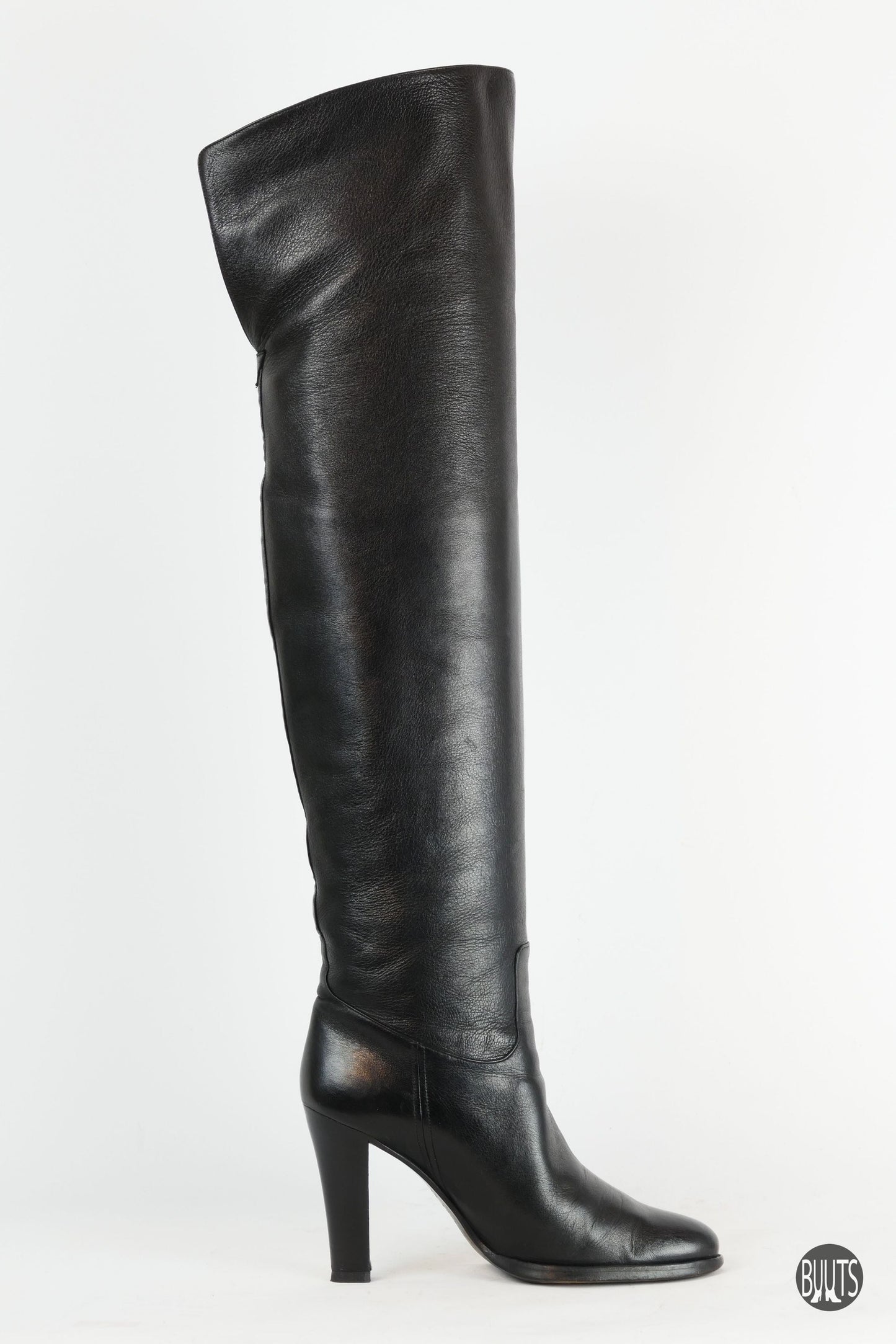 BUUTS Ralph Lauren Overknees Leder schwarz 221039-3