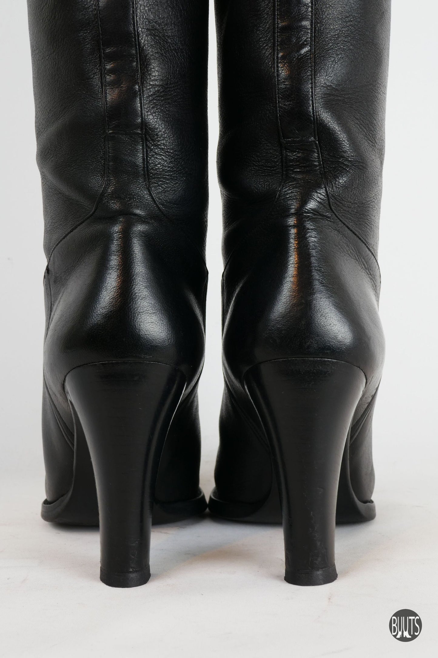 BUUTS Ralph Lauren Overknees Leder schwarz 221039-7