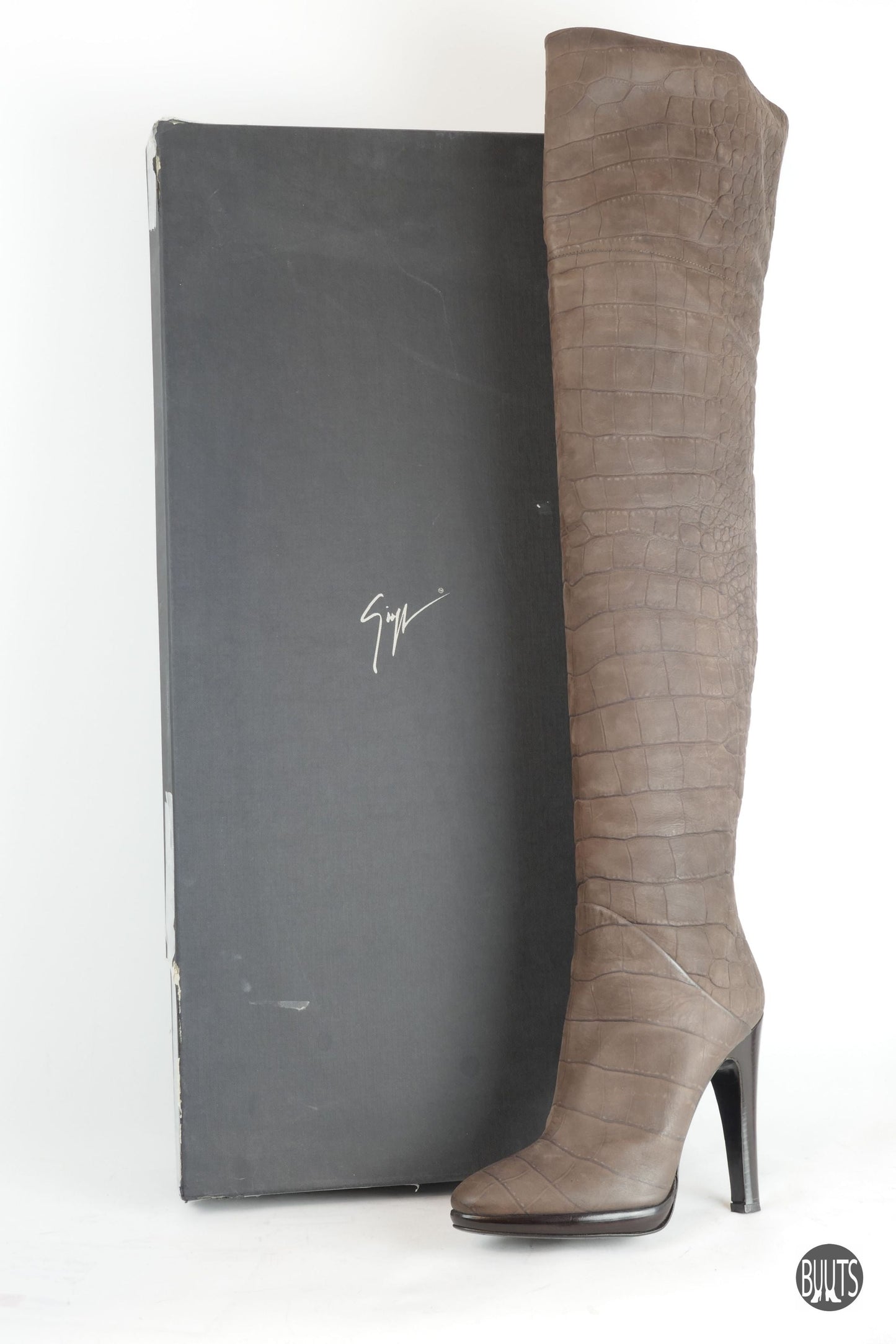 BUUTS Giuseppe Zanotti Overknees Wildleder dunkelbraun 222002-11