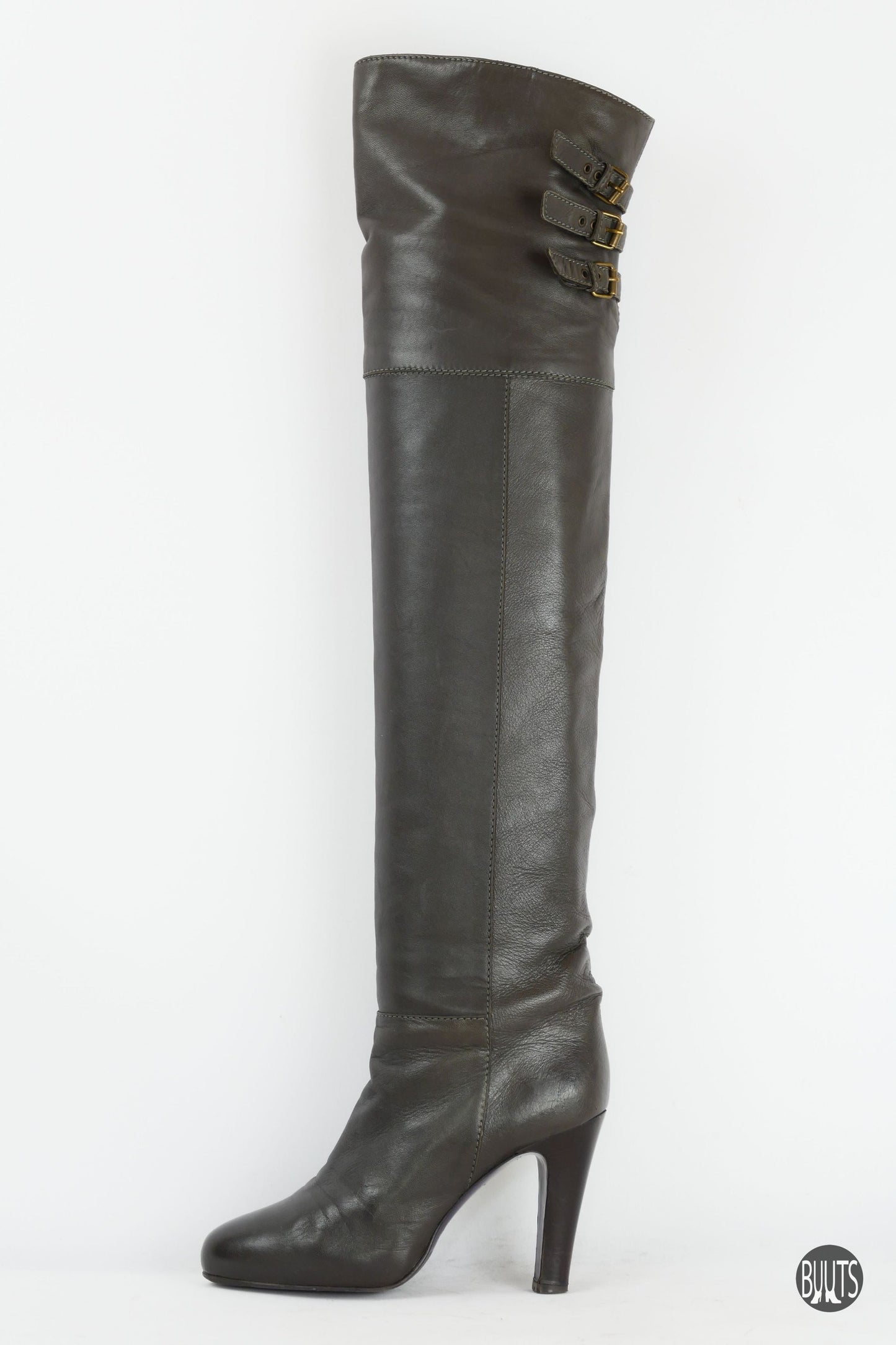 BUUTS L'Autre Chose Overknees Leder grau 222004-1