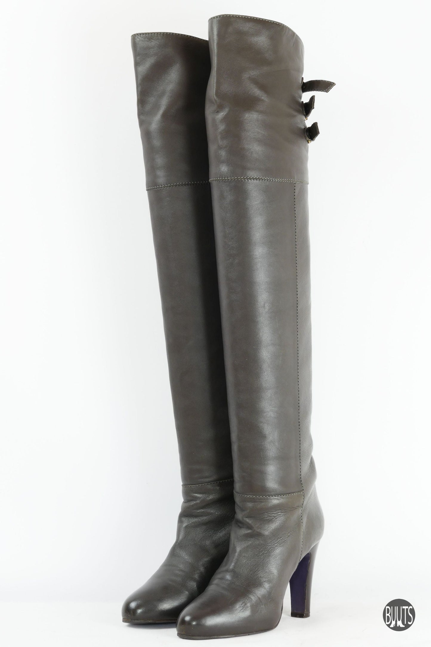 BUUTS L'Autre Chose Overknees Leder grau 222004-2