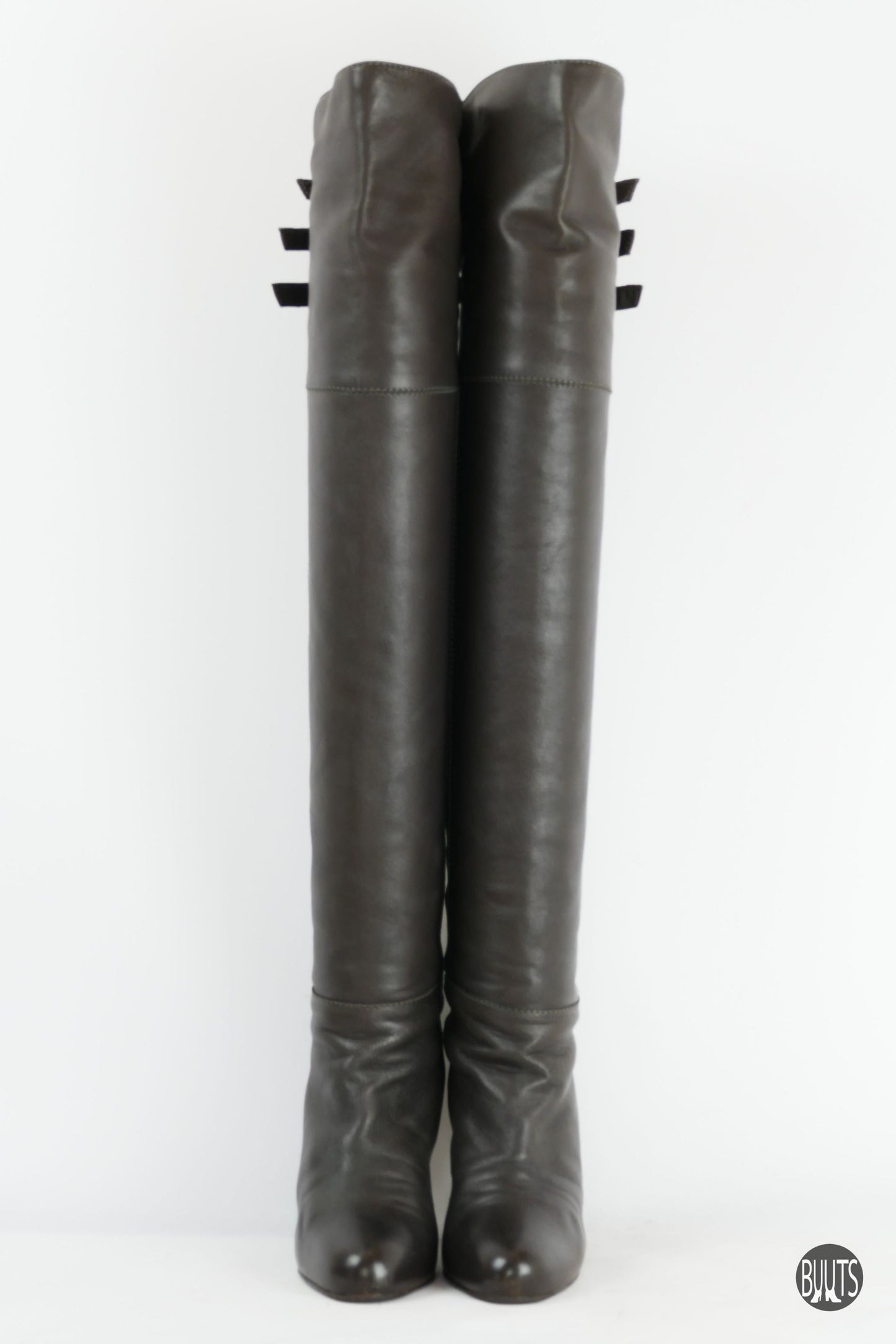 BUUTS L'Autre Chose Overknees Leder grau 222004-4