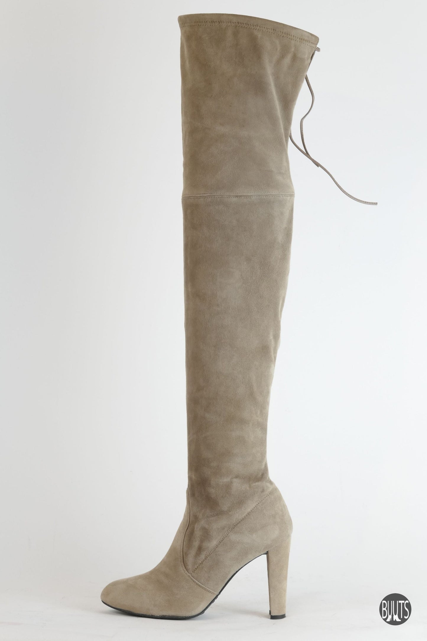 BUUTS Stuart Weitzmann Overknees Wildleder grau 222010-1