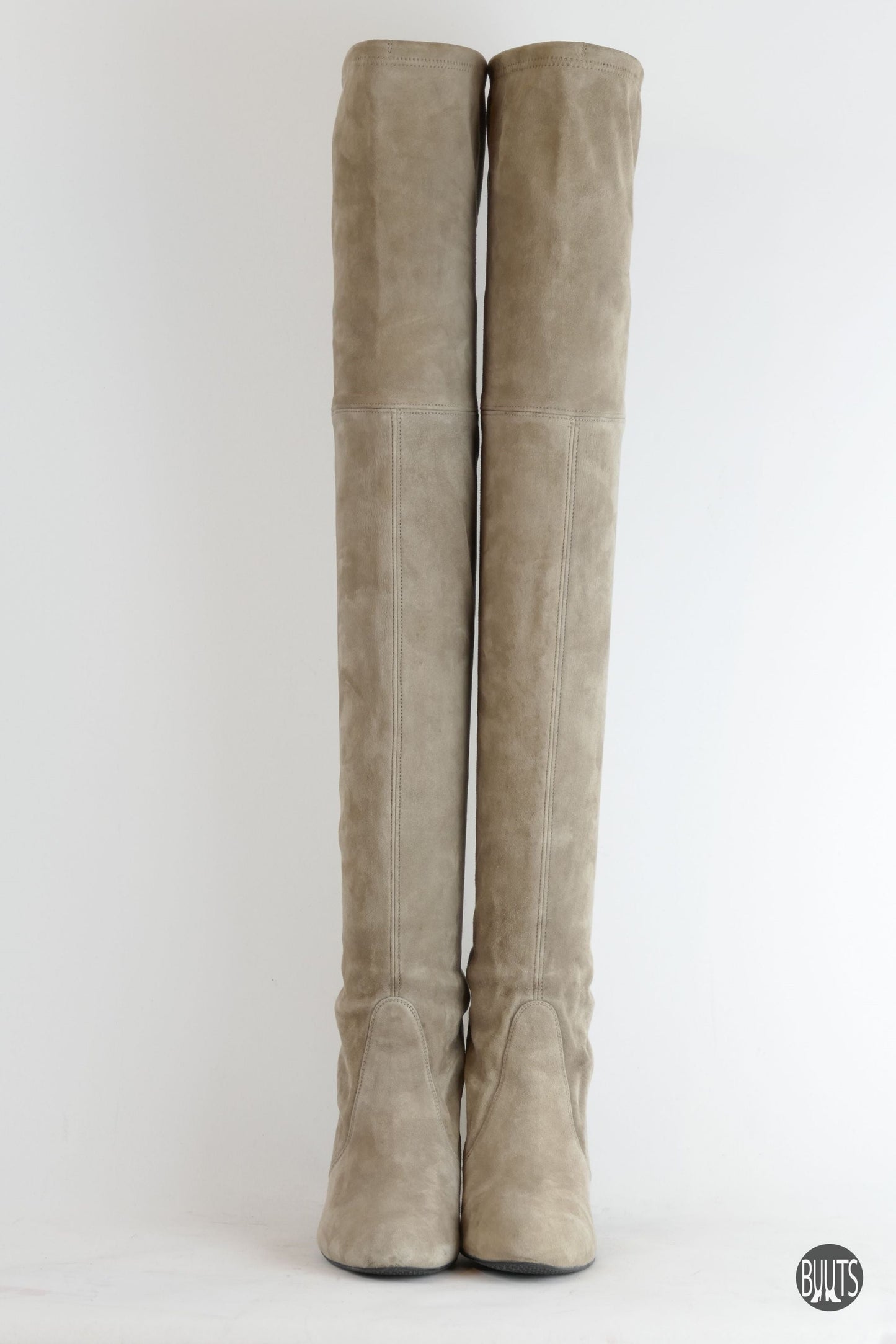 BUUTS Stuart Weitzmann Overknees Wildleder grau 222010-5