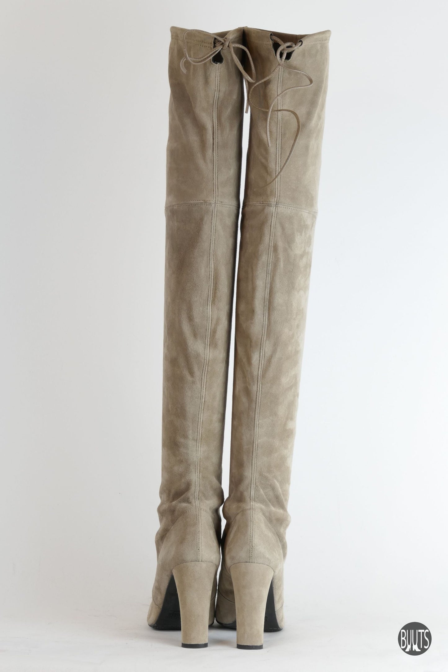 BUUTS Stuart Weitzmann Overknees Wildleder grau 222010-6