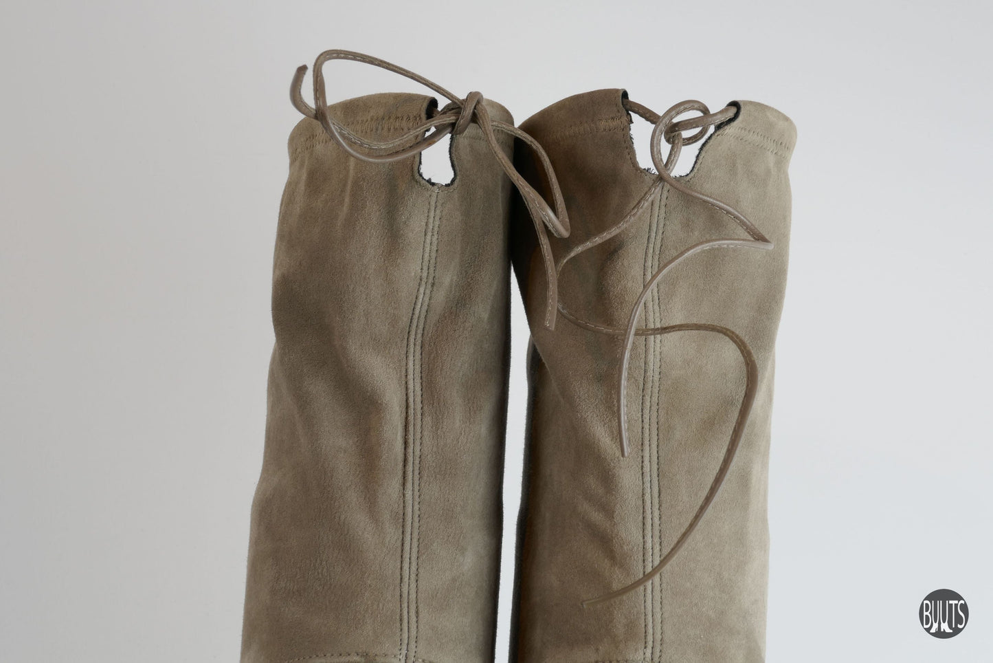 BUUTS Stuart Weitzmann Overknees Wildleder grau 222010-8