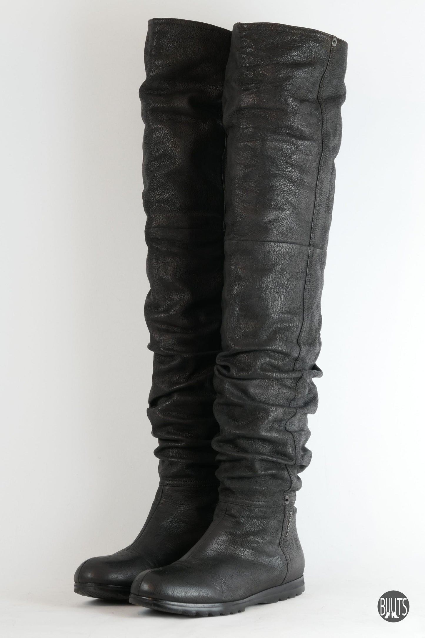BUUTS Prada Overknees Leder dunkelbraun 222011-2