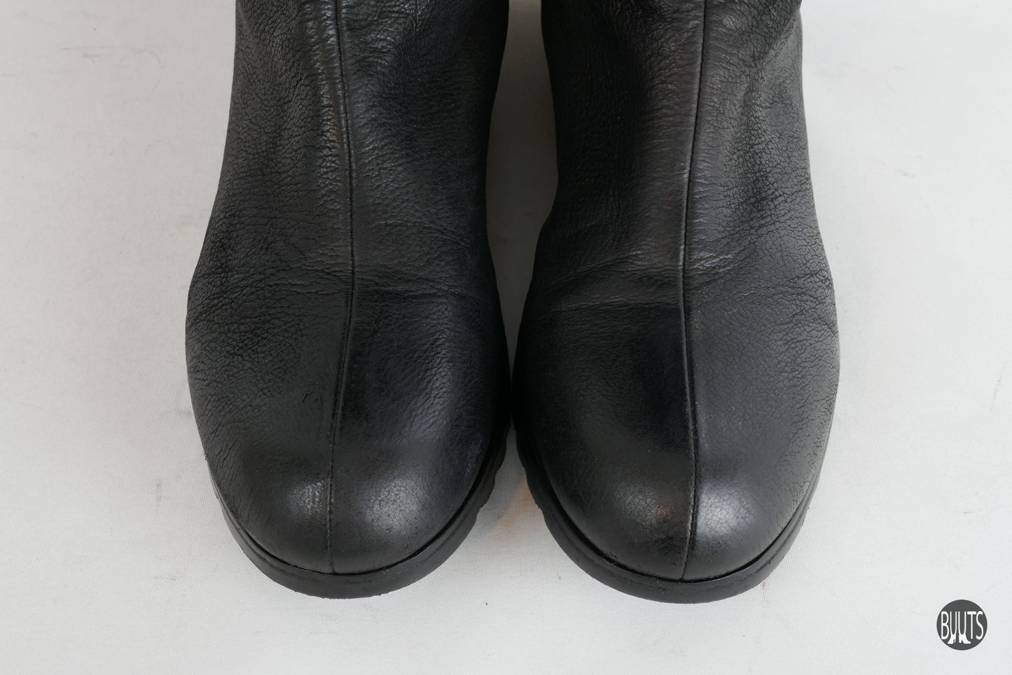 BUUTS Prada Overknees Leder dunkelbraun 222011-9