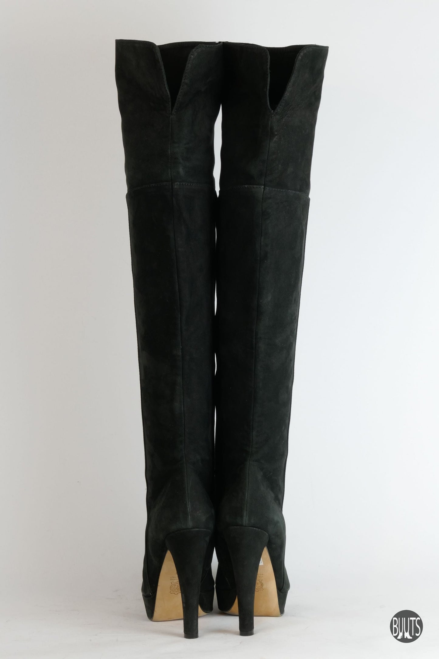 BUUTS Peter Flowers Hohe Stiefel Wildleder schwarz 222013-6