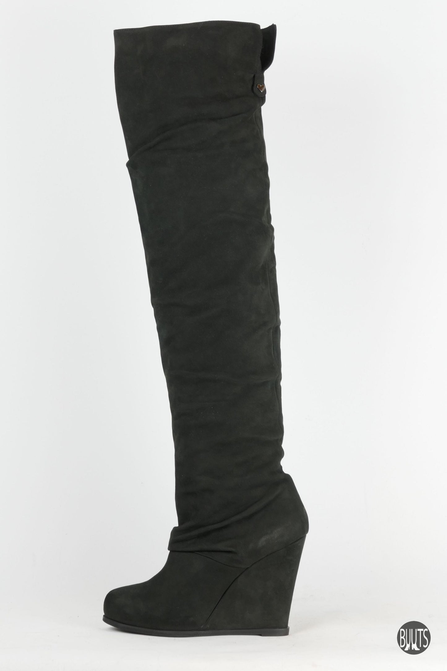 BUUTS Twin Set Overknees Wildleder schwarz 222020-1