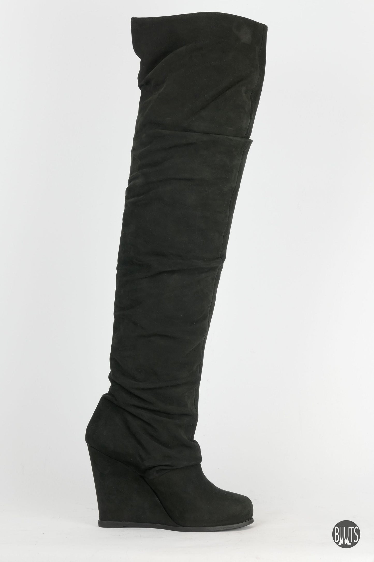 BUUTS Twin Set Overknees Wildleder schwarz 222020-3
