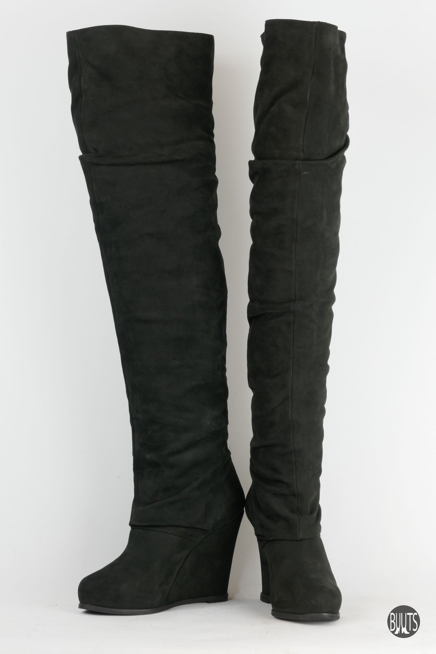 BUUTS Twin Set Overknees Wildleder schwarz 222020-4