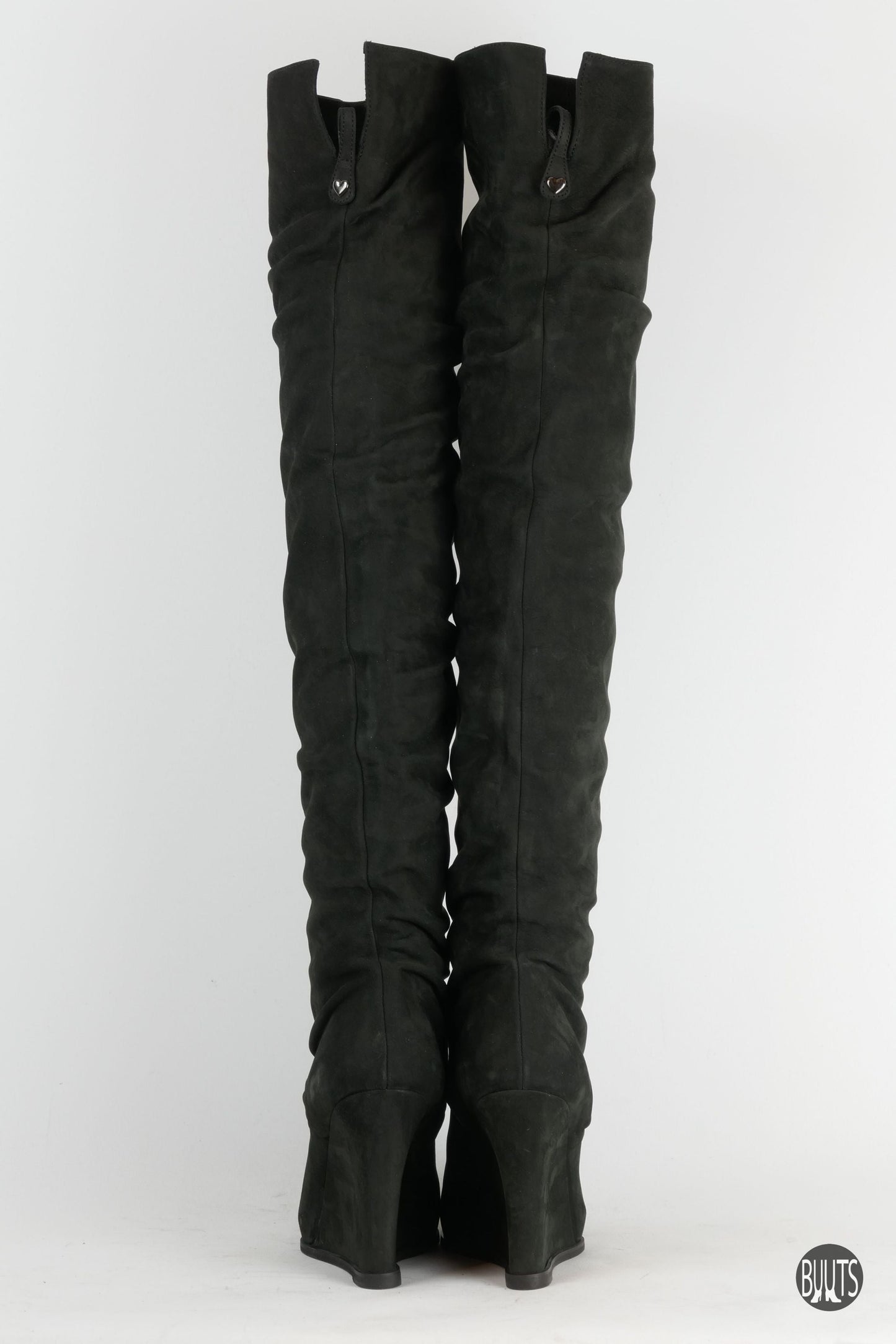 BUUTS Twin Set Overknees Wildleder schwarz 222020-6