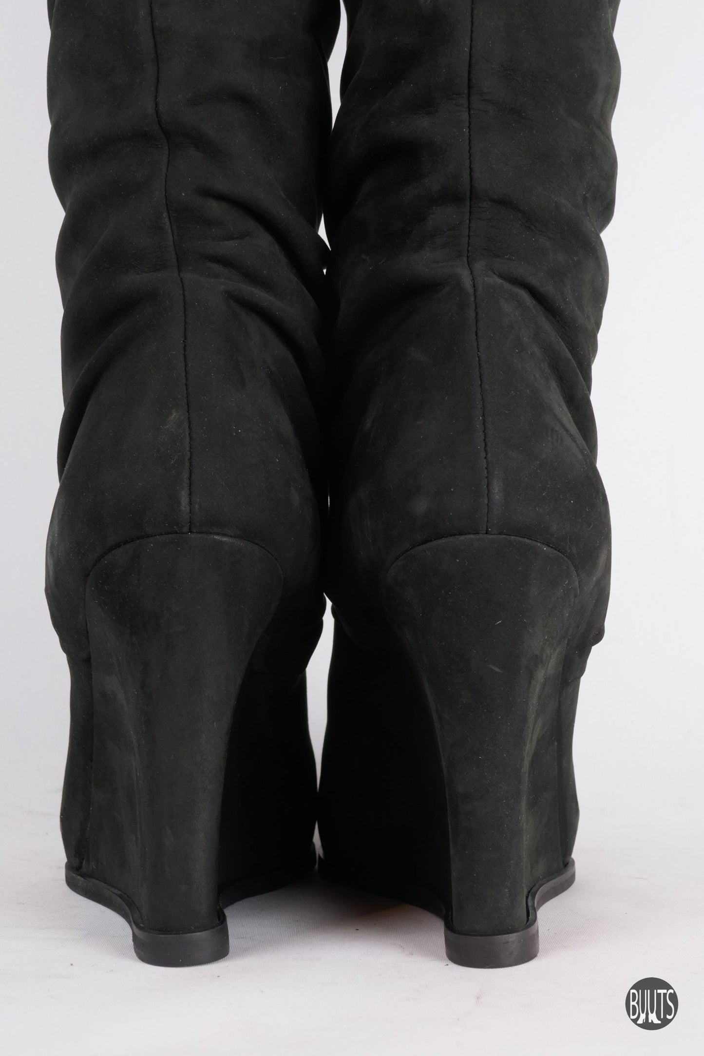 BUUTS Twin Set Overknees Wildleder schwarz 222020-7