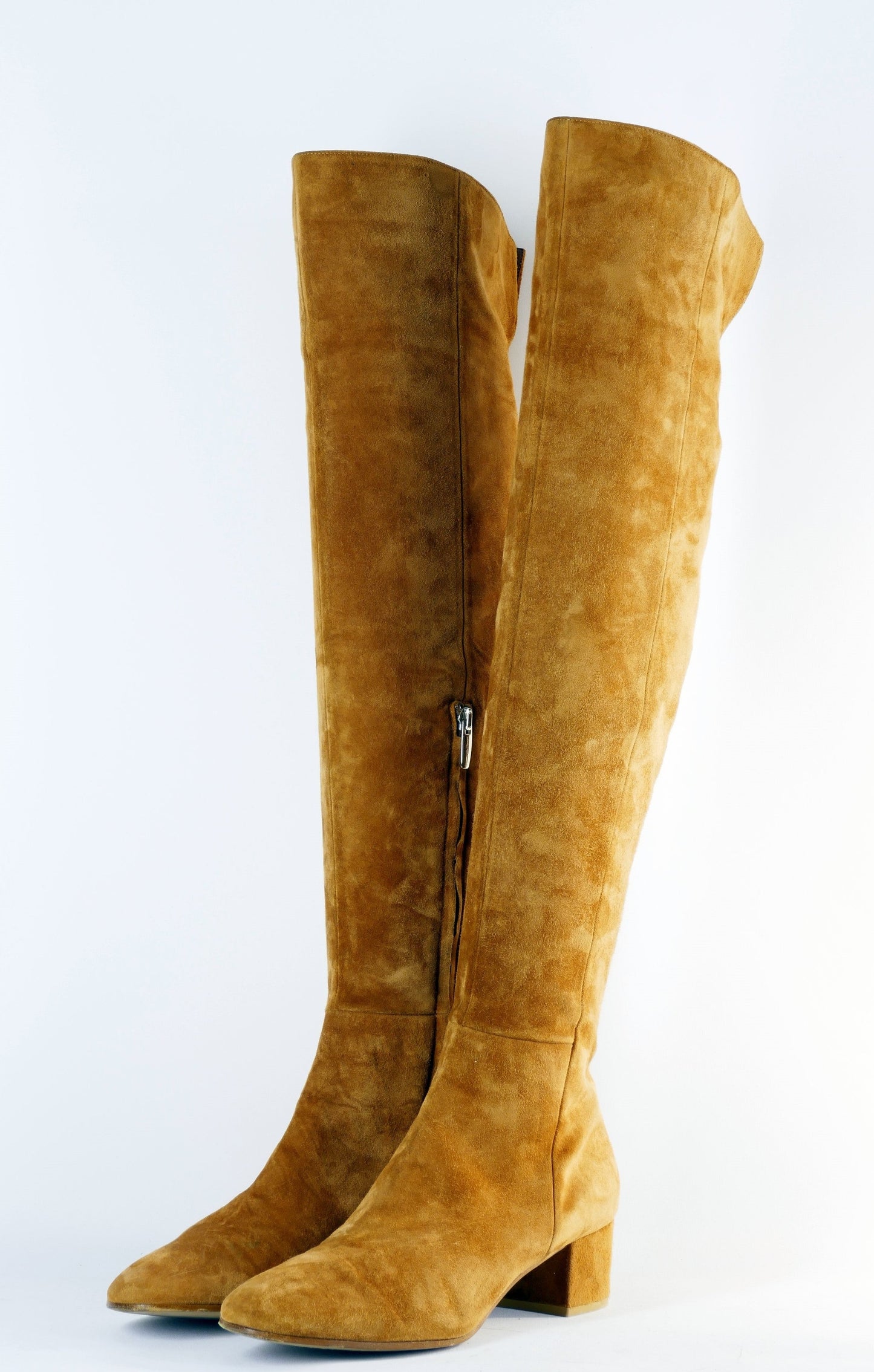 BUUTS Gianvito Rossi Overknees Wildleder cognac 222029-2
