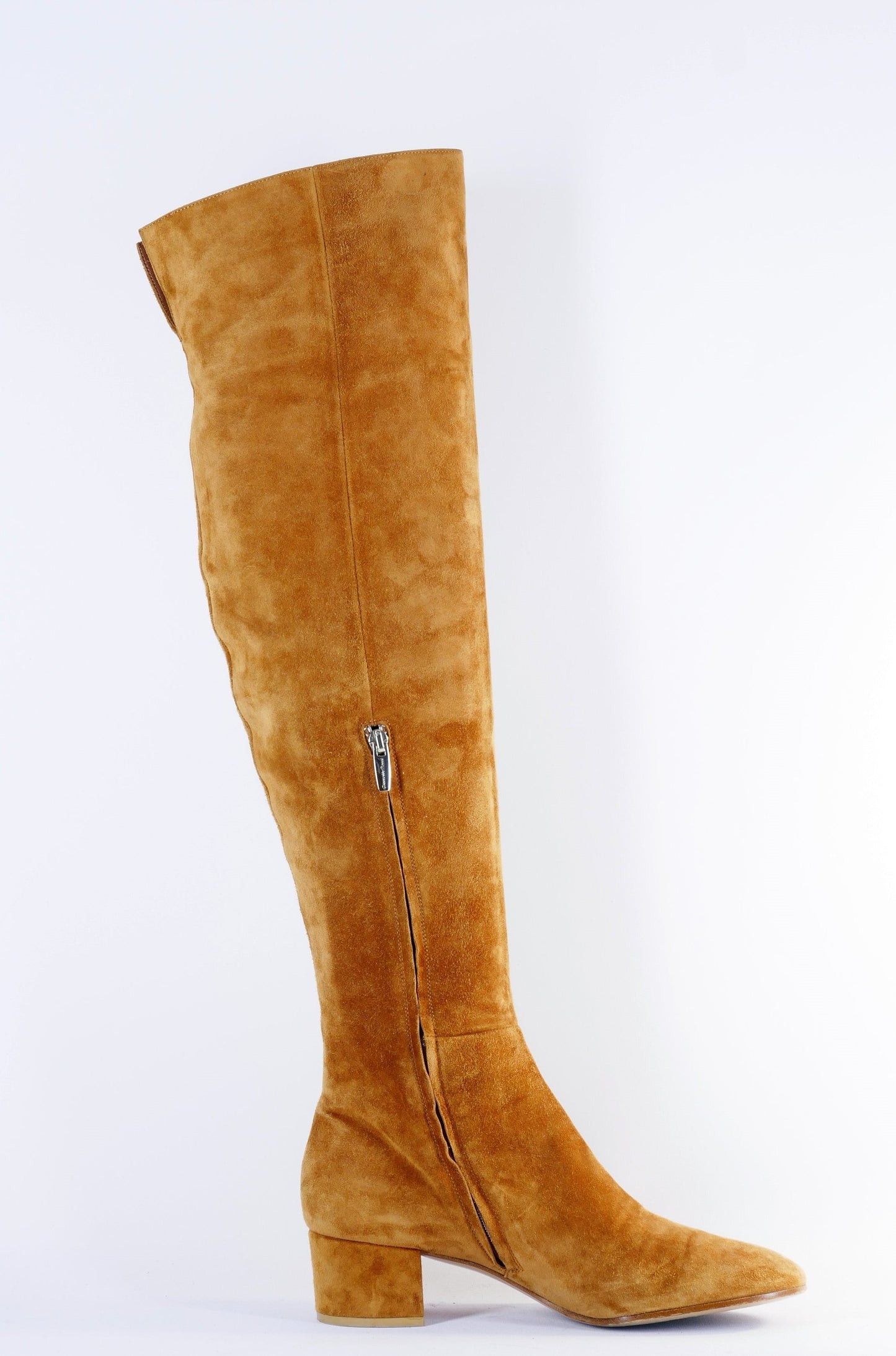 BUUTS Gianvito Rossi Overknees Wildleder cognac 222029-4
