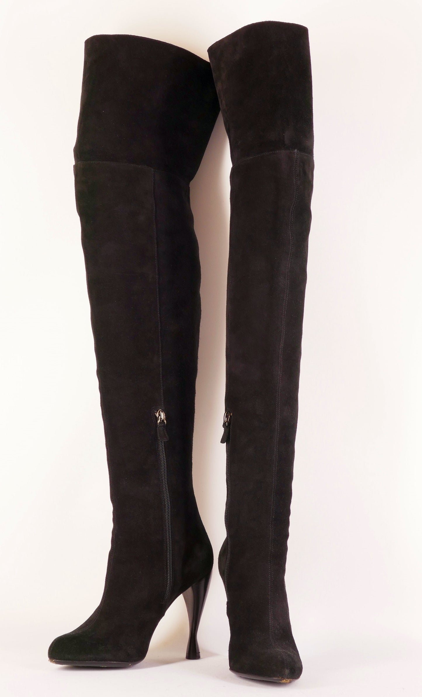 BUUTS Armani Overknees Wildleder schwarz 222030-4