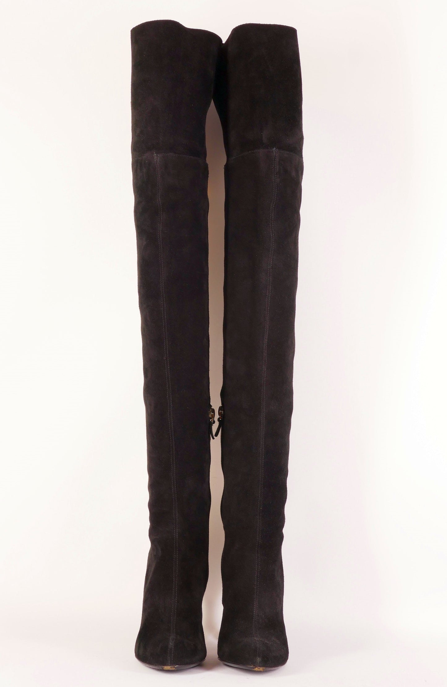 BUUTS Armani Overknees Wildleder schwarz 222030-6