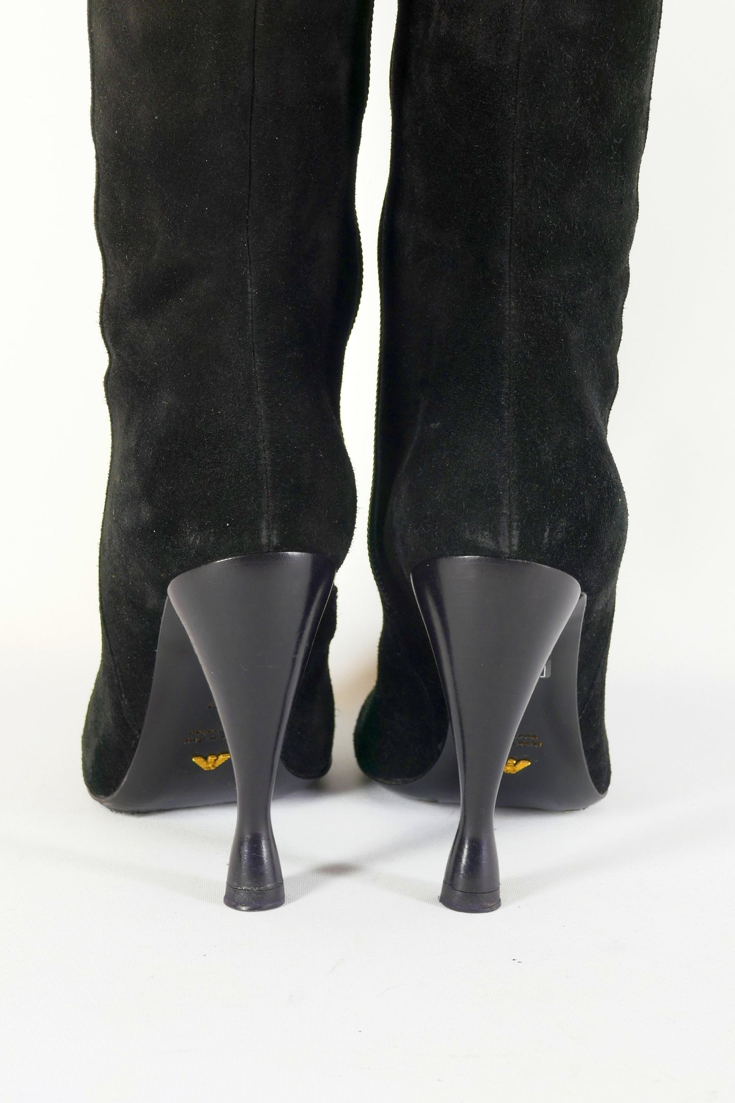 BUUTS Armani Overknees Wildleder schwarz 222030-8