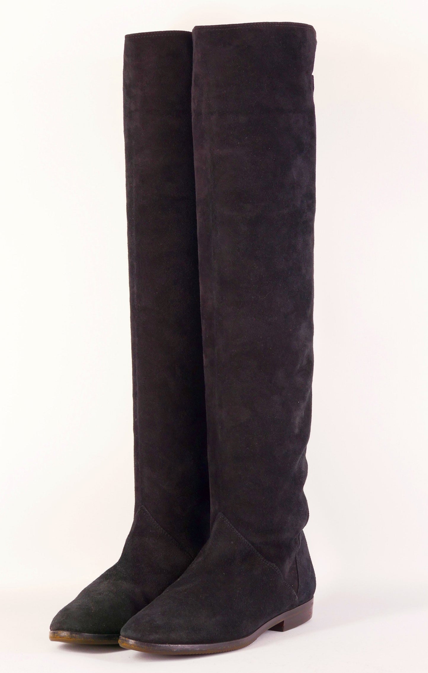 BUUTS Caravelle Vintage-Stiefel Wildleder schwarz 222032-2