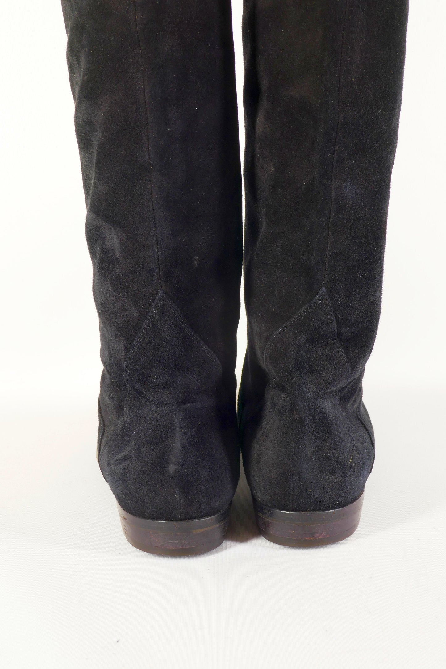 BUUTS Caravelle Vintage-Stiefel Wildleder schwarz 222032-8