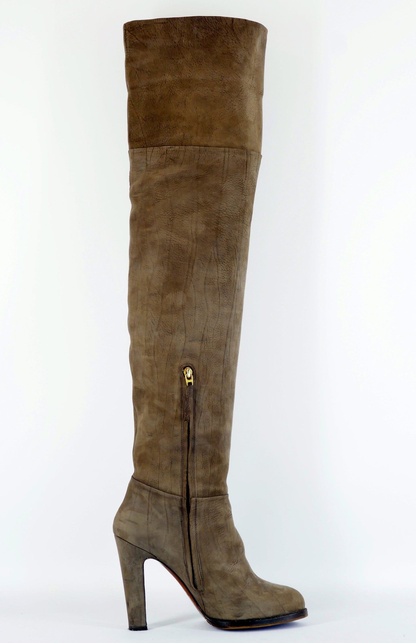 BUUTS Etro Overknees Wildleder grau 222035-3