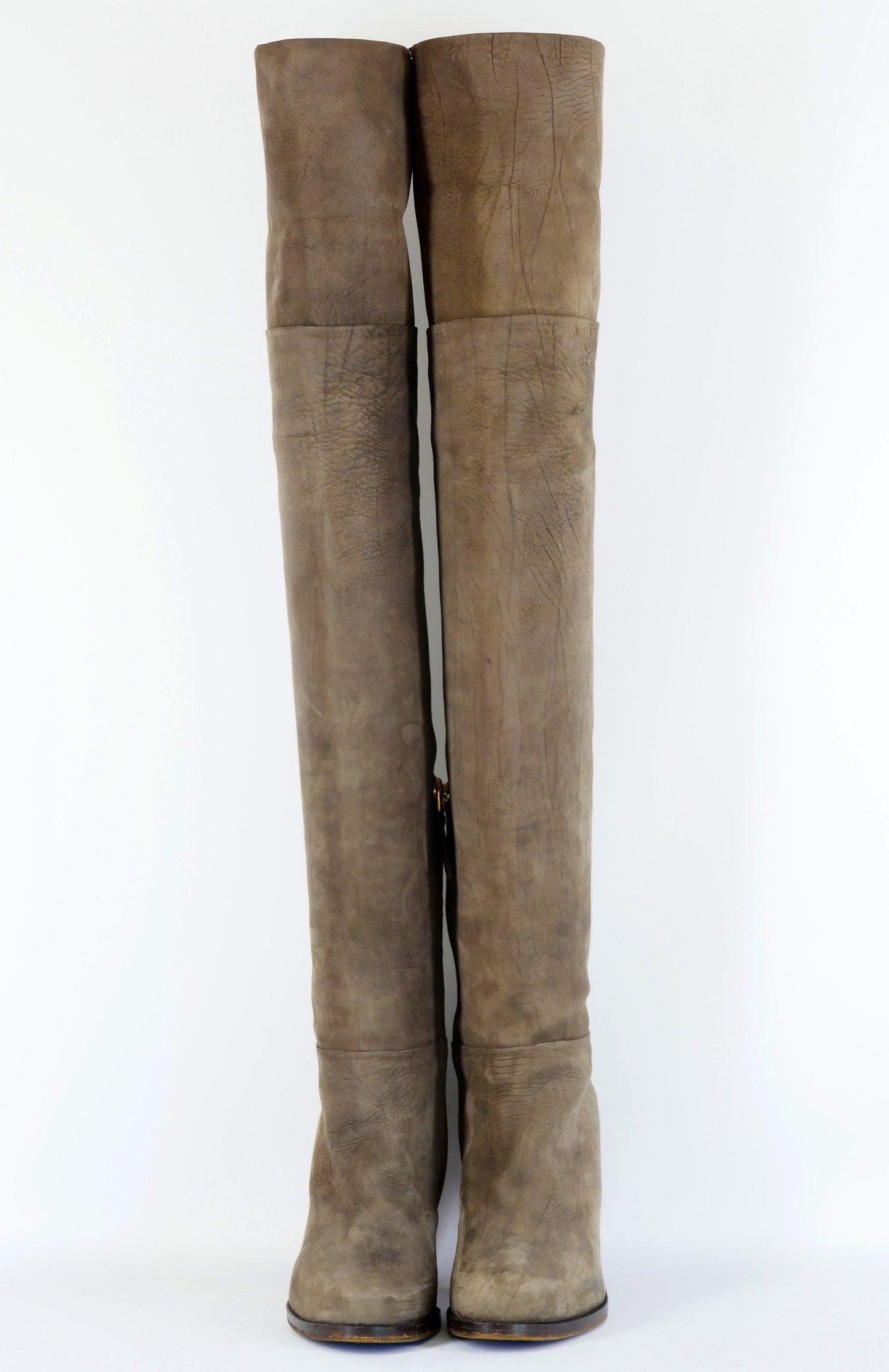 BUUTS Etro Overknees Wildleder grau 222035-6