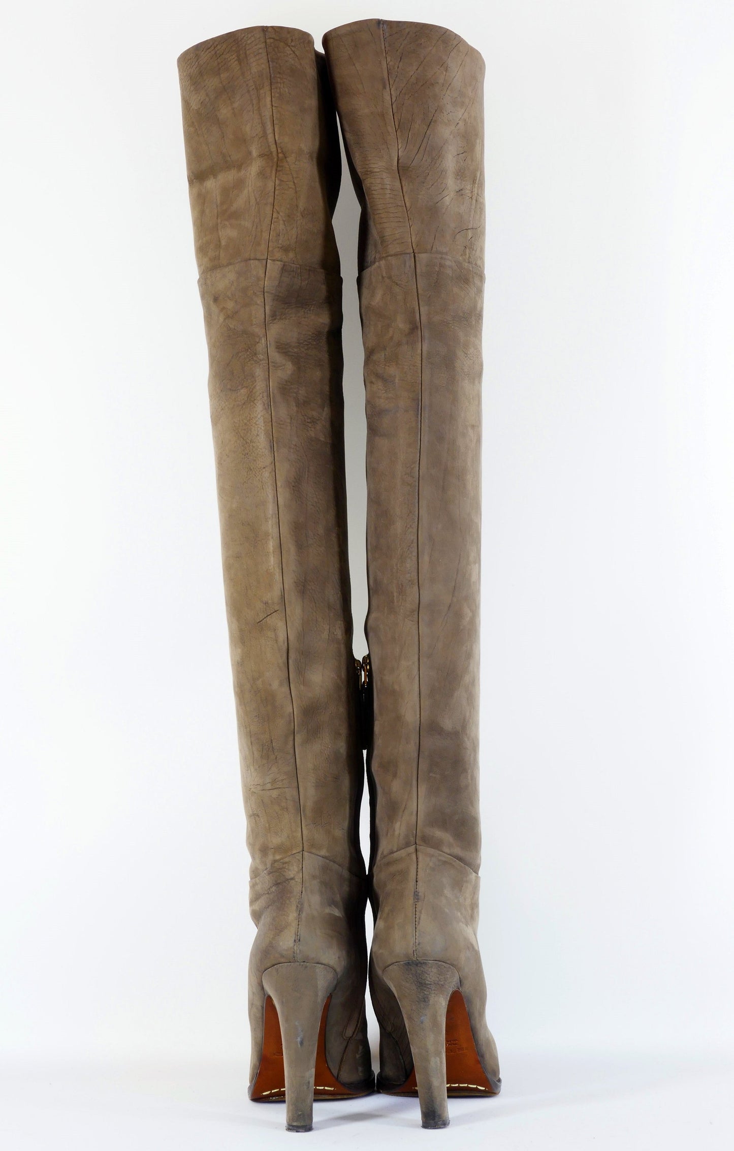 BUUTS Etro Overknees Wildleder grau 222035-7