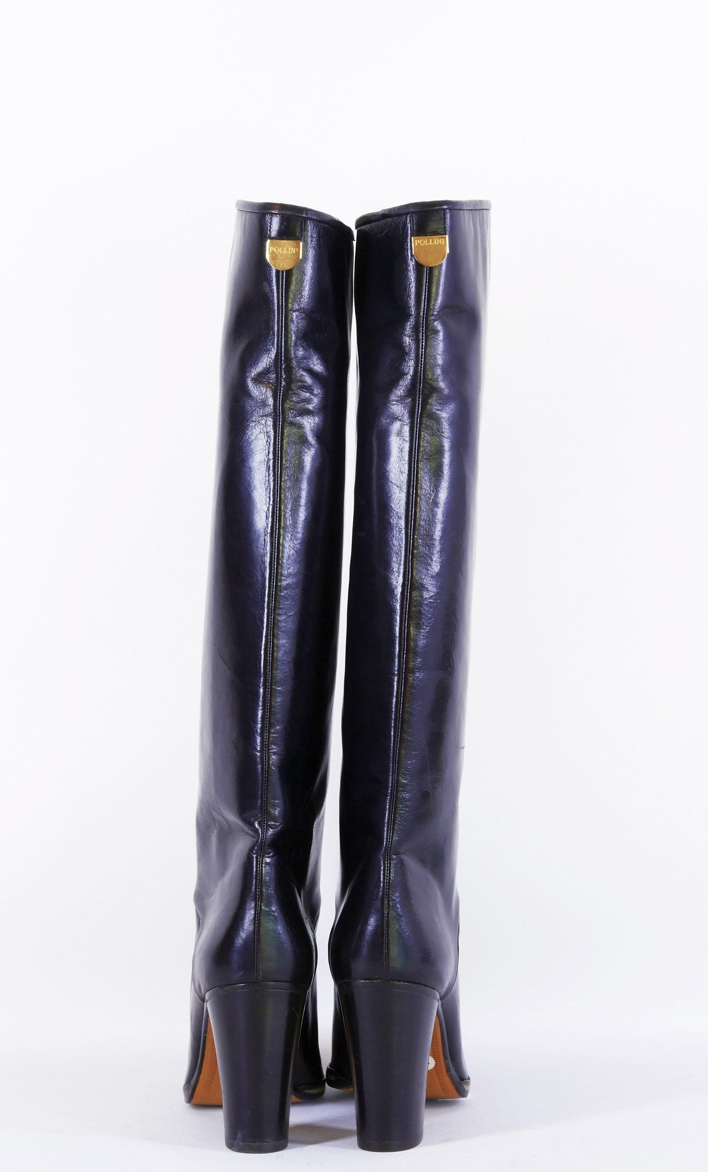 BUUTS Pollini Vintage-Stiefel Leder schwarz 222042-7