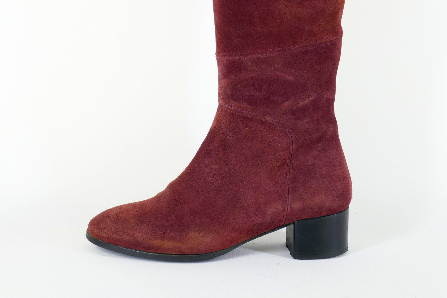 BUUTS Navyboot Overknees Wildleder bordeaux 223003-5