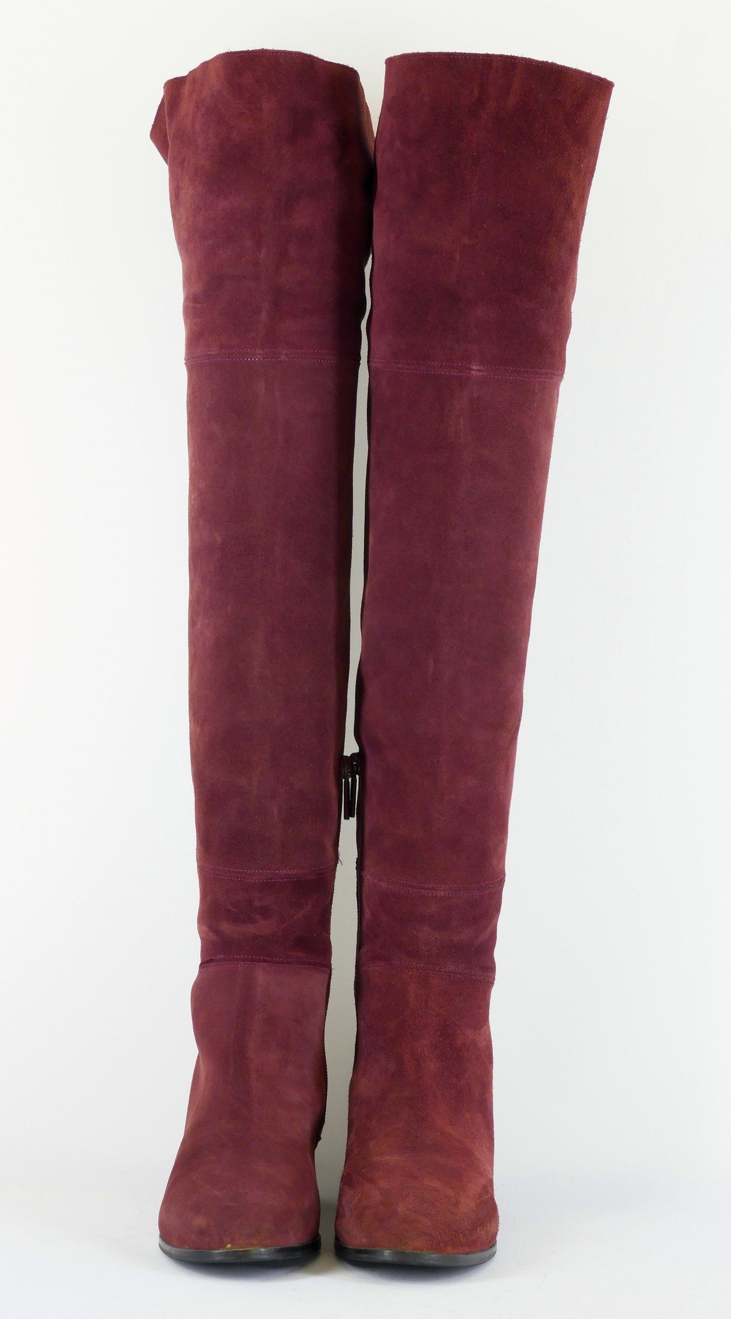 BUUTS Navyboot Overknees Wildleder bordeaux 223003-6
