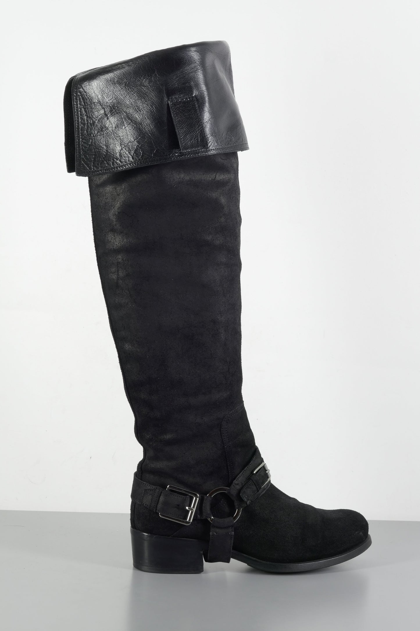 BUUTS Dior Overknees Wildleder schwarz 223065-11