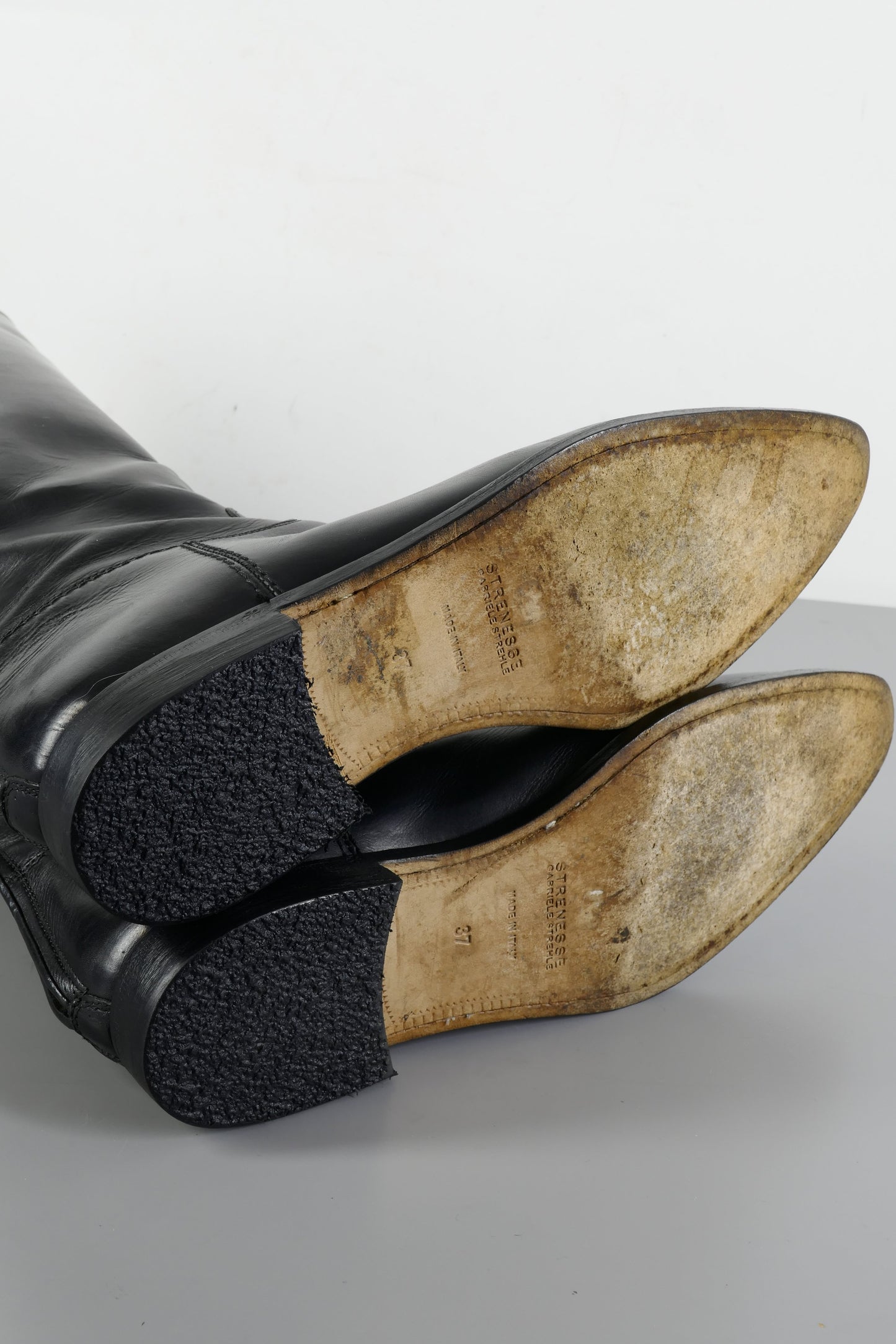 BUUTS Strenesse Stiefel Leder schwarz 223074-8