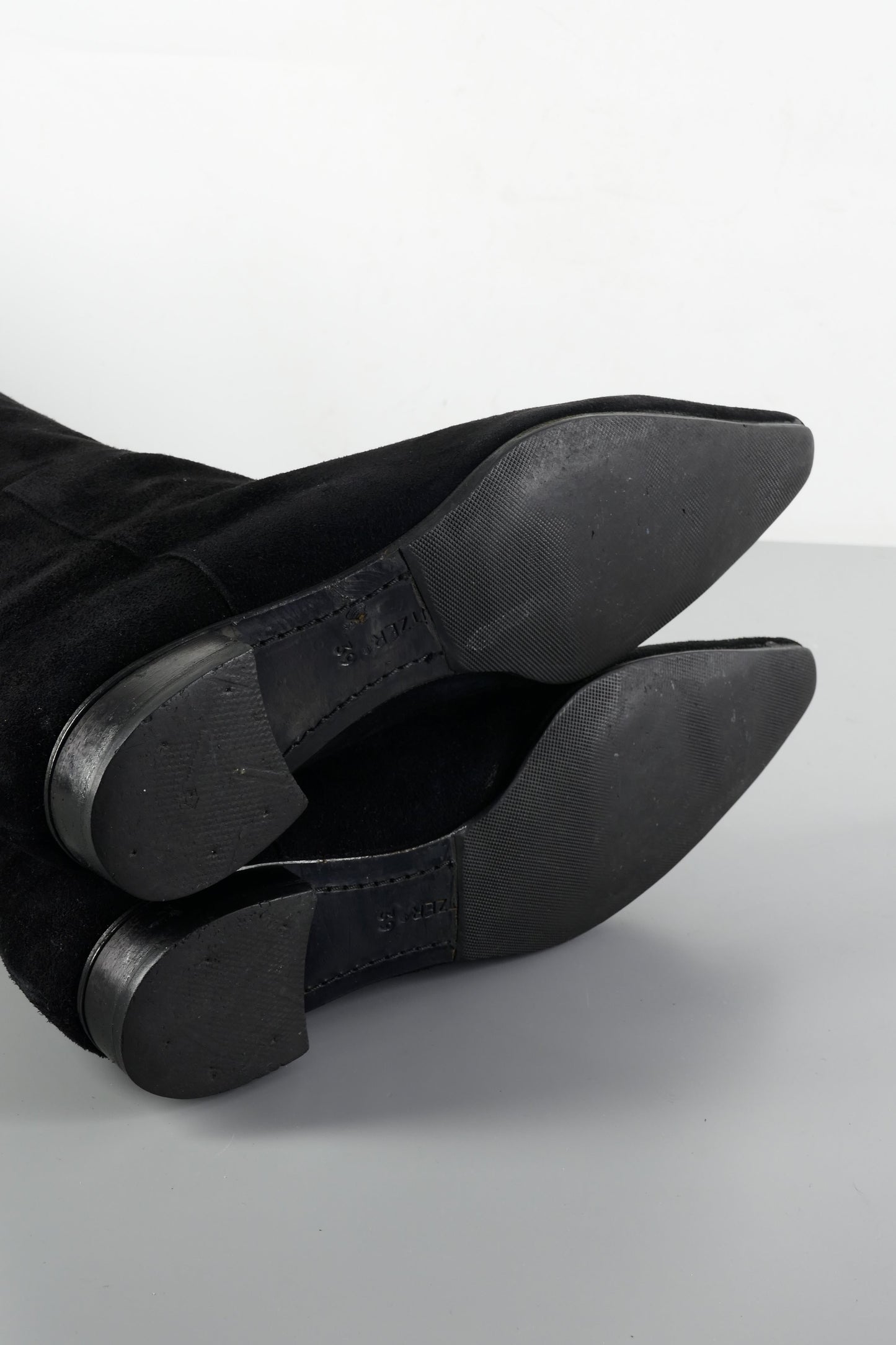 BUUTS Unützer Overknees Wildleder schwarz 224001-8