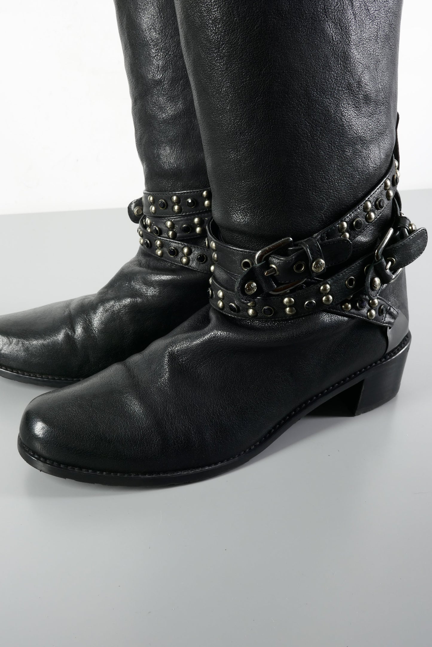 BUUTS Stuart Weitzmann Hohe Stiefel Leder schwarz 224002-9