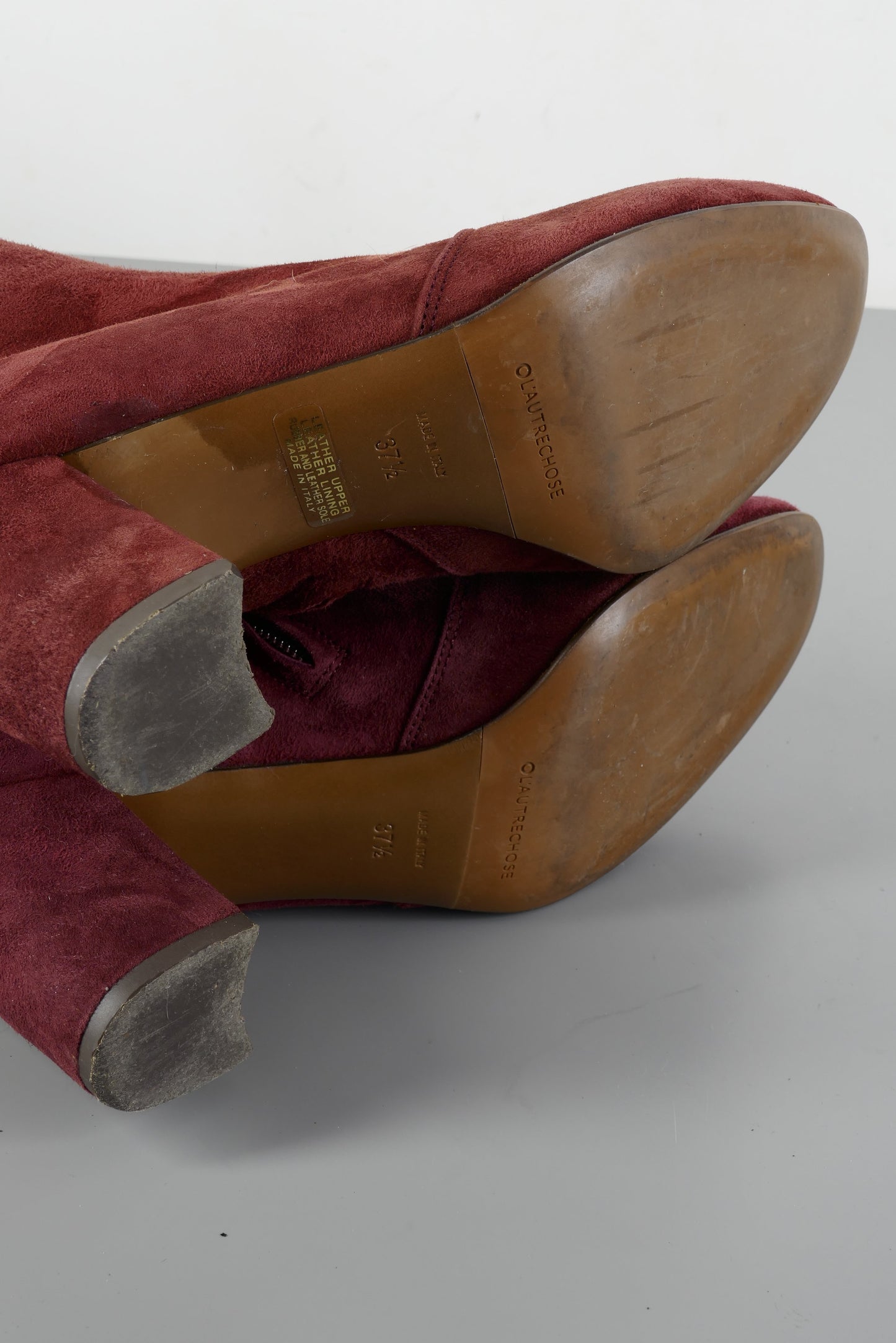 BUUTS L'Autre Chose Hohe Stiefel Wildleder bordeaux 224003-8