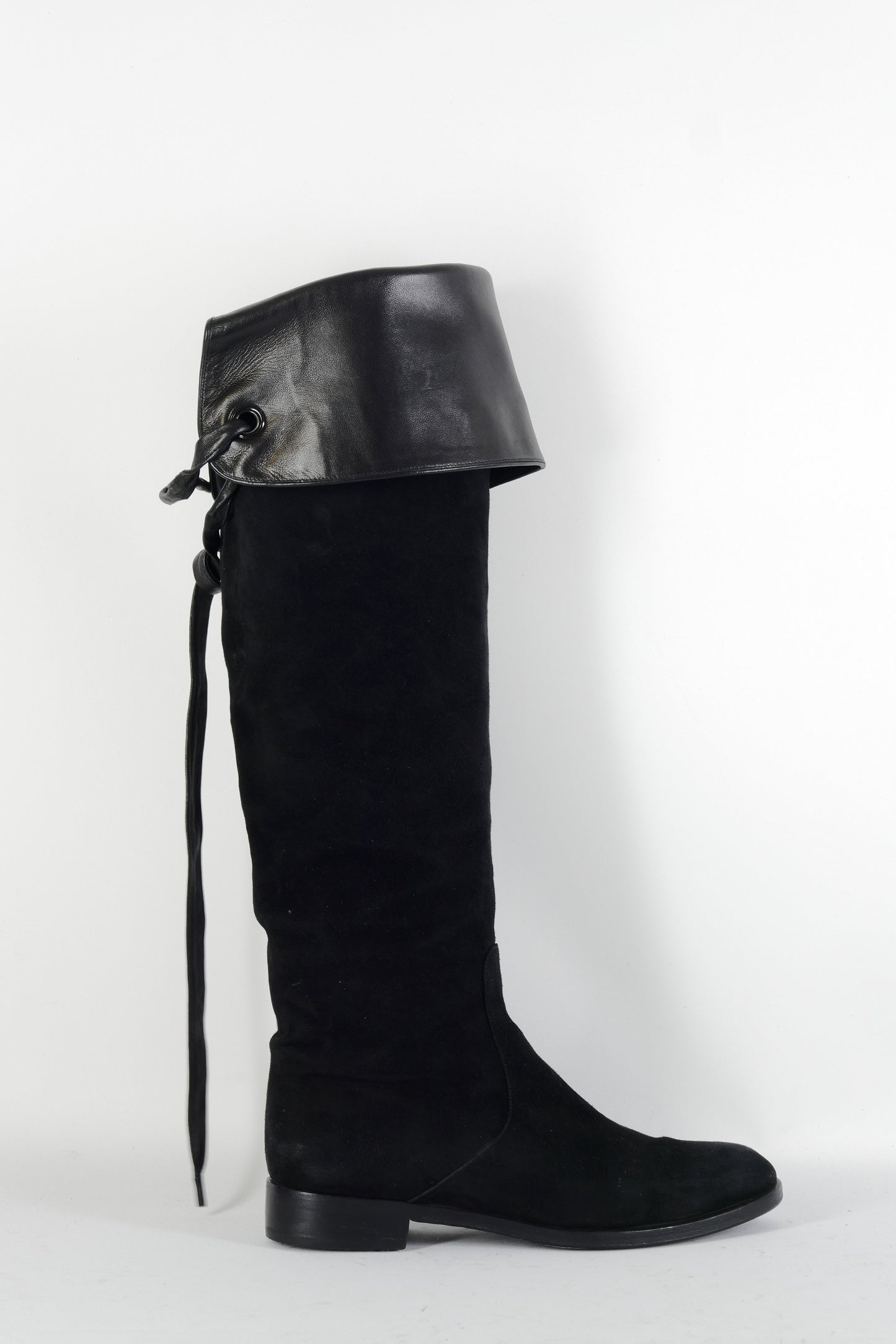 BUUTS Gianvito Rossi Overknees Wildleder schwarz 224109-11