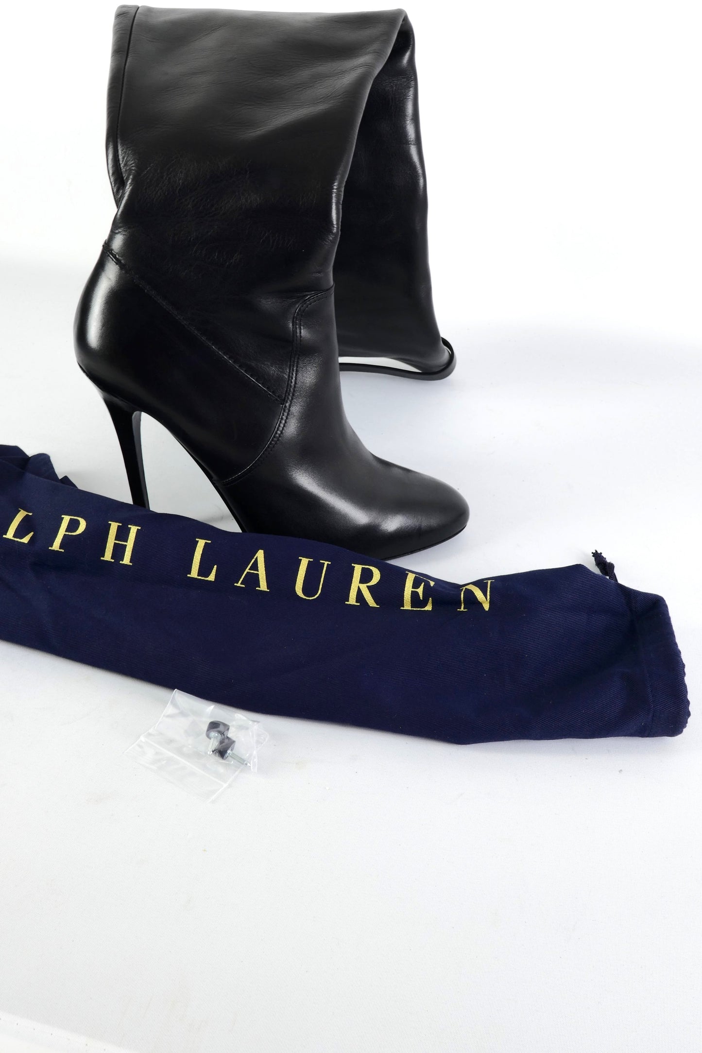 BUUTS Ralph Lauren Collection Overknees Leder schwarz 225120-10