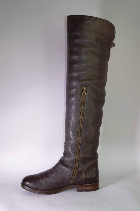 BUUTS L'Autre Chose Hohe Stiefel Leder dunkelbraun 113001-1