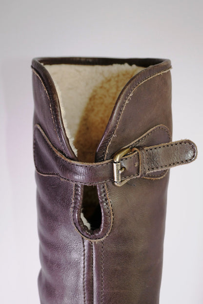 BUUTS L'Autre Chose Hohe Stiefel Leder dunkelbraun 113001-8