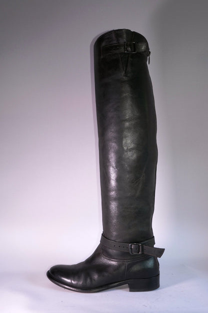 BUUTS Belstaff Hohe Stiefel Leder schwarz 116002-1