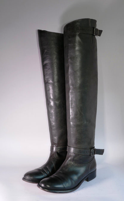 BUUTS Belstaff Hohe Stiefel Leder schwarz 116002-2