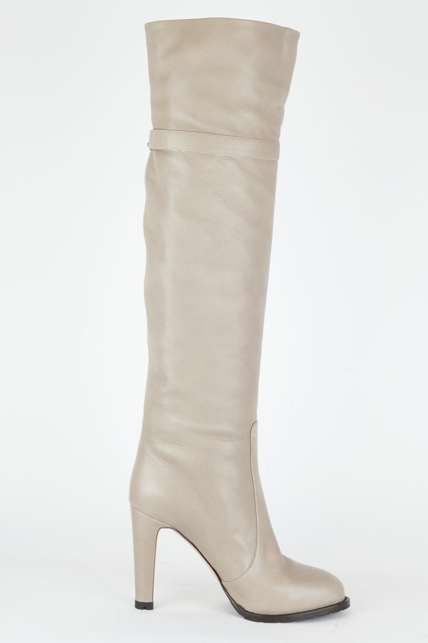 BUUTS Gianvito Rossi Hohe Stiefel Leder beige 117006-3